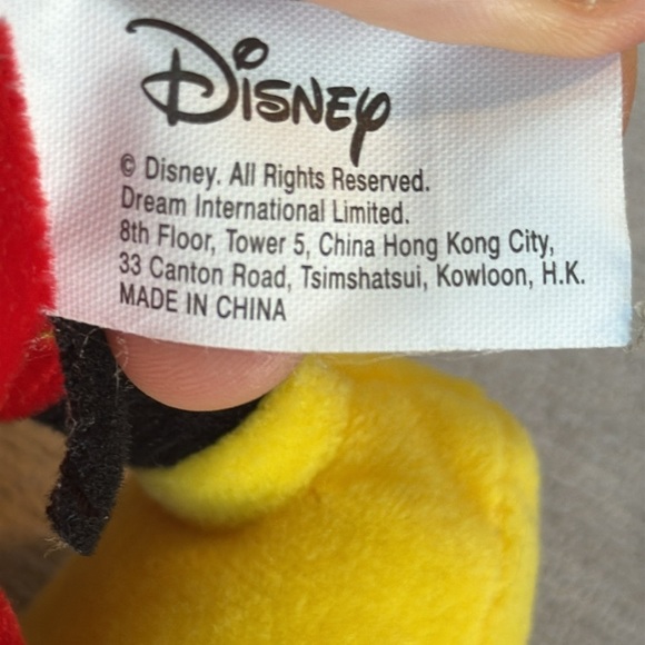 Mickey and Minnie Mouse plush pair lot of 2 Disney stuffed animal - Picture 5 of 5